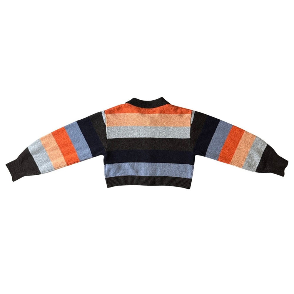 Moussy x Disney Series Mickey Minnie Striped Cropped Cardigan Sweater OS - Picture 3 of 7